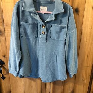 American Eagle Outfitters Blue Knit Top